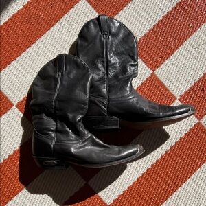 Men's Black Leather Boots